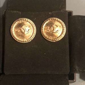 Authentic gold Chanel earrings